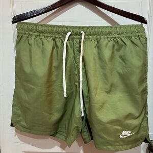 Nike Olive Green Sports Shorts